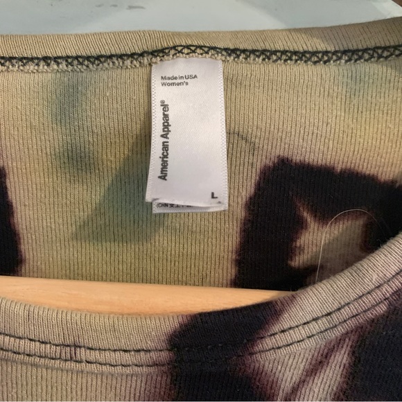 Shibori tie dye American Apparel long sleeve cotton tee - fits medium - Picture 6 of 6